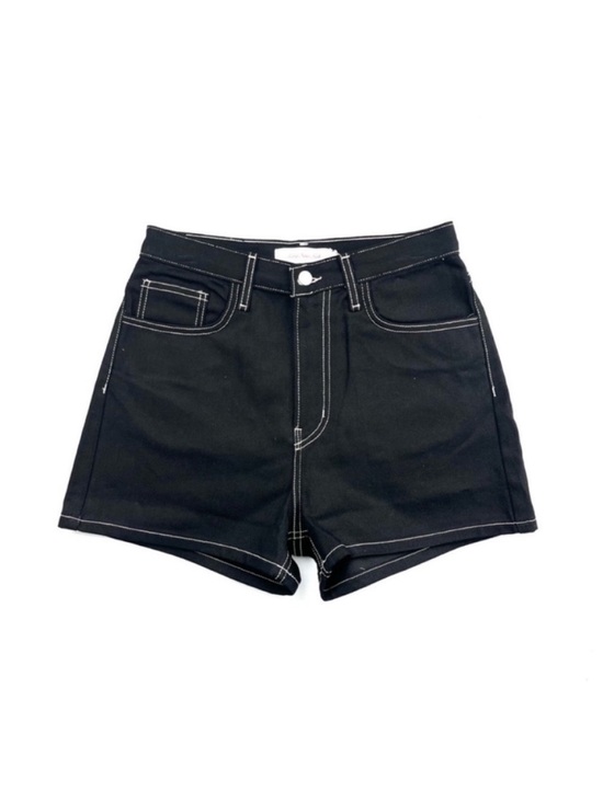 Lisa Says Gah Pants - Lisa Says Gah Embroidered Shorts Black Denim NEW